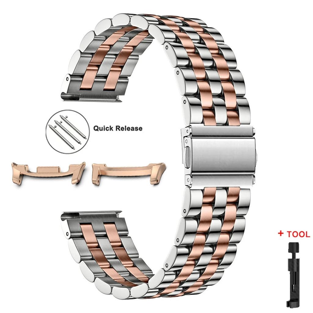 Stainless Steel Strap for Samsung Galaxy Watch 8 40mm 44mm 8 Classic 46mm Galaxy Ultra 47mm 2025 Band Metal Bracelet Wristband