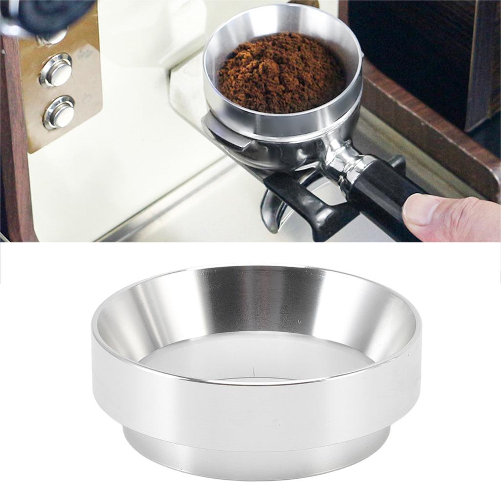 51mm Dosing Funnel Anti Flying Powder Aluminum Alloy   Dosing  s with Magnetic for Household Coffee Shop