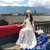 French Spaghetti Strap Dress for Women, Summer First Love Little White Dress, Yunnan Xinjiang Seaside Vacation Dress, Long Dress
