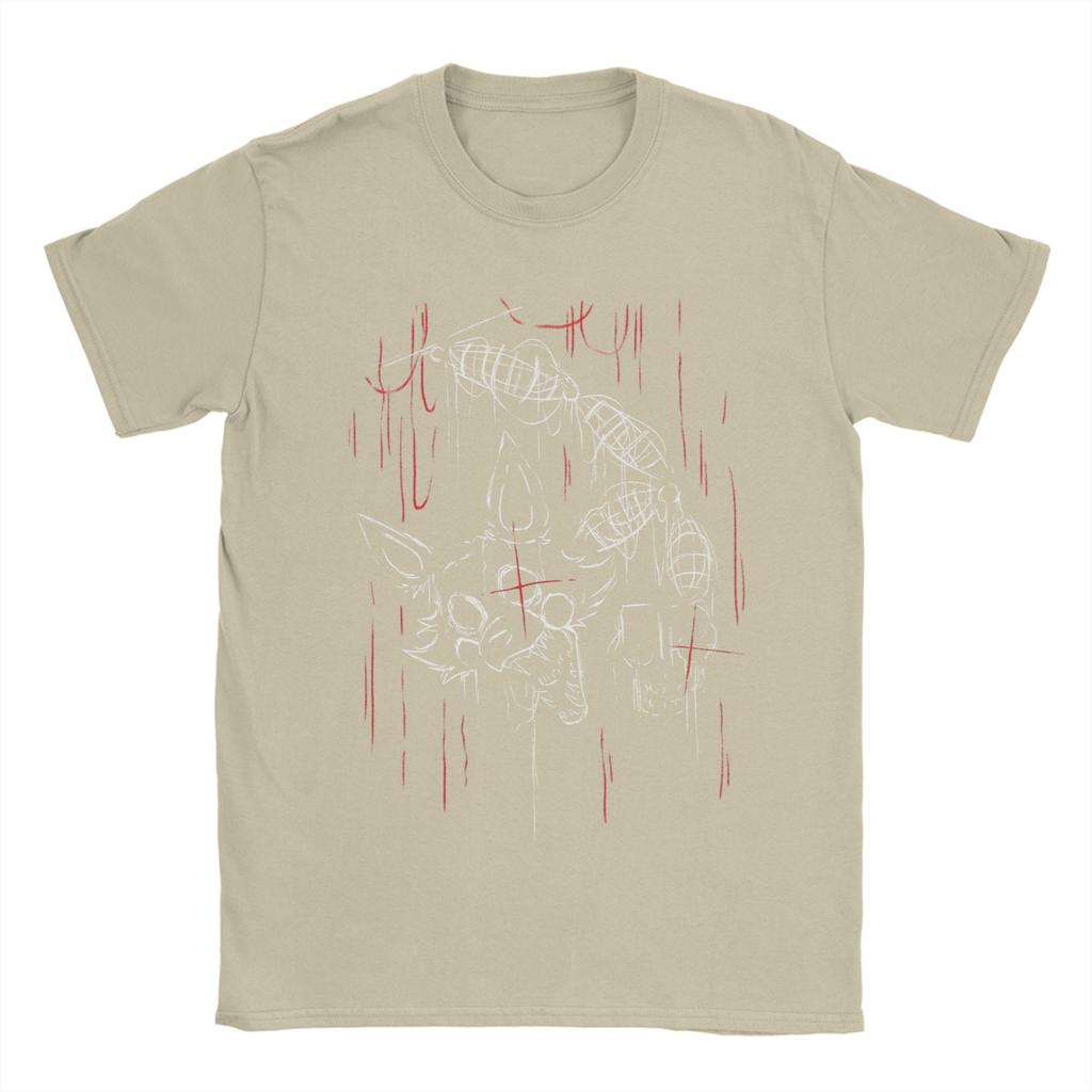 Mangle Freddyed Bonnie Spiel T-Shirts Herren Neuheit Reines Baumwoll-T-Shirts Rundhals Kurzarm T-Shirts Geschenk Oberteile