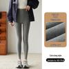 Women's Thermal High Waist Ribbed Tummy Control Slimming Base Layer Pants with Velvet, Winter 2025.