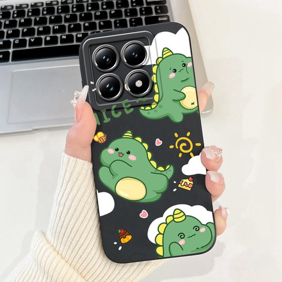 Cartoon Case For Xiaomi 14T Pro / 14T 5G Lens Protective Jelly Soft Silicone Cover For Xiaomi Mi14T 14TPro Phone Cases