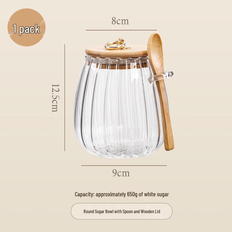 Sealed Food-Grade Glass Storage Jar
