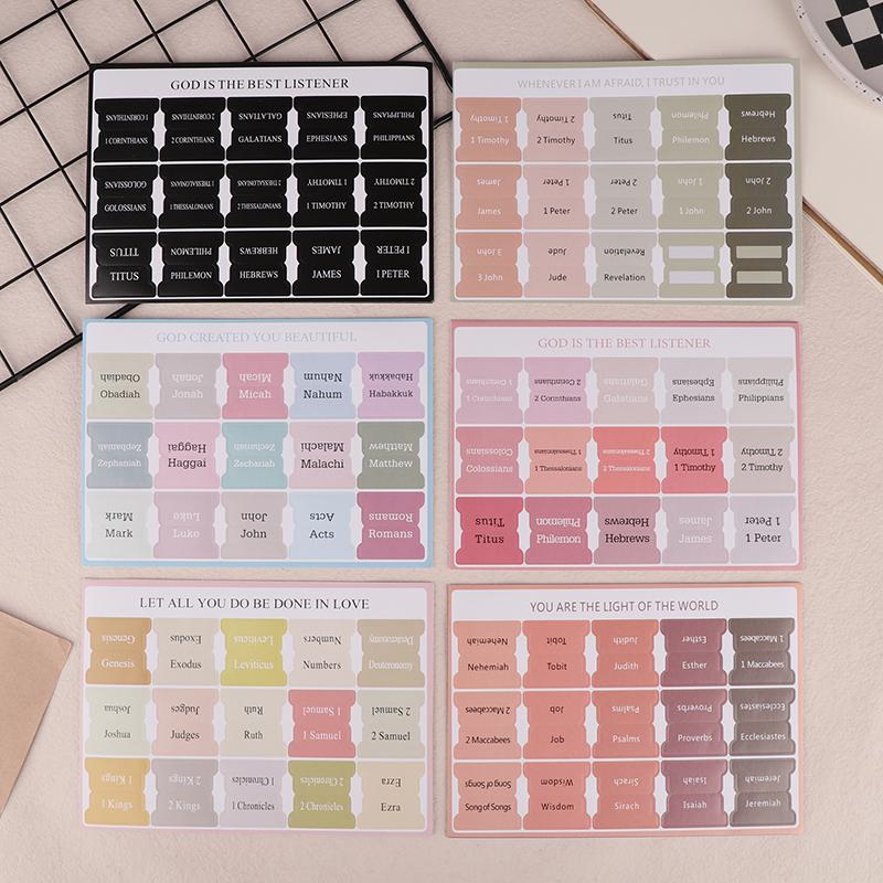 Mr. Pen- Bible Tabs 5 Tabs Boho Theme Laminated Bible Tabs For Women And Men Bible Tabs For Study Bible Bible Index Tabs