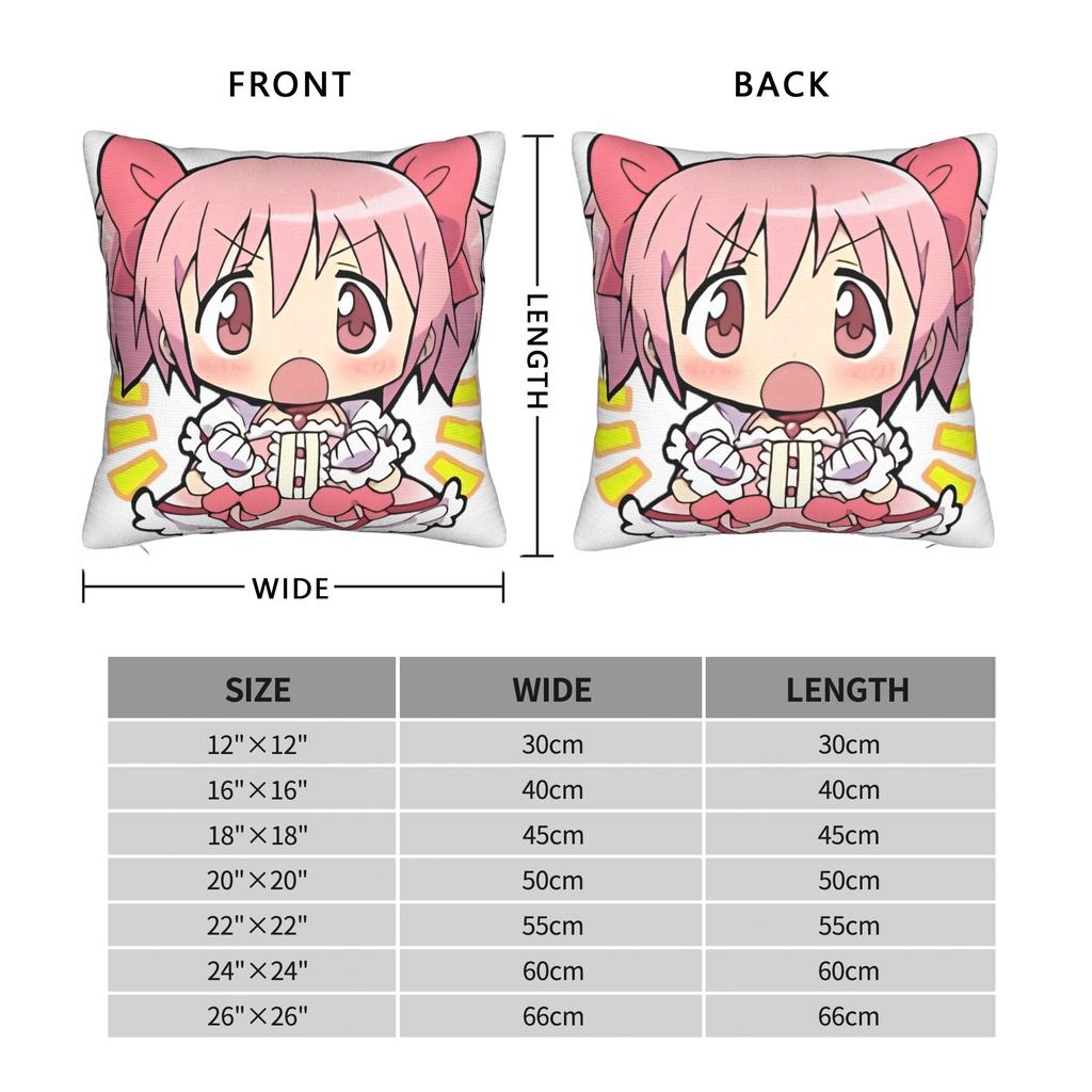 PMMM Madomagi Madoka Kaname Pillow Case  Fashion Pillow Cover Comfy Pillowcases For Office Car Home Decor