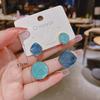 Nové modré geometrické náušnice pro ženy, bohémské přívěsky ve tvaru květin a motýlů, dámské visací náušnice 2024 aretes de mujer