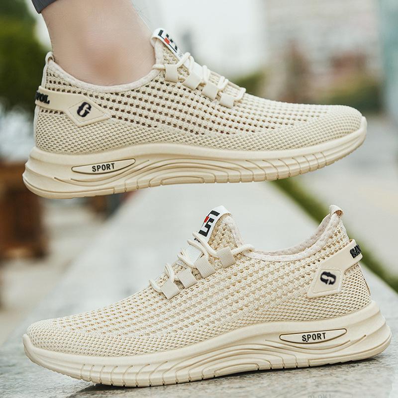 Sneakers Casual Traspiranti in Rete Estiva da Uomo 2025 - Taglie Forti, Design Traforato, Suola Morbida, Scarpe alla Moda