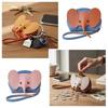 Pendant Design PU Leather Elephant Bag Multifunctional Zipper Closure Coin Purse Key Ring Creative Design Money Pouch Key Holder