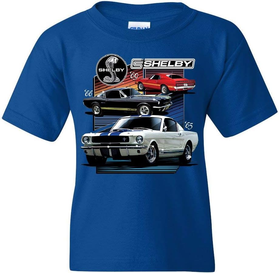 Ford Mustang Shelby GT350 GT500 Youth T-Shirt American Muscle Cars Kids Tee