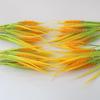 7 Forks Artificial Wheat Ears Rice Plant Bouquet Plastic Yellow Flower Wheat Ears Rice Plant Branch Non Water Needed Realistic