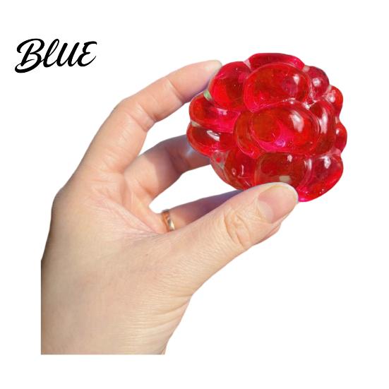 Crunchy Stress Ball Bead Filled Anxiety Relief Shapeable Squeeze Sensory Transparent Toy Portable Travel Moldable Clear Pinch Fidget