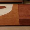 Covor Geometric Modern de Mijlocul Secolului Minimalist Bej Culoare Ruginiu Covor Abstract pentru Dormitor Sufragerie Decor Acasă