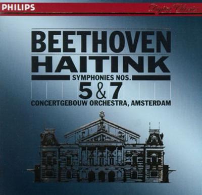 CD LUDWIG VAN BEETHOVEN | BERNARD HAIT - Symphonies 5 & 7 4205402 Philips 1987 Germany Classical Used