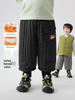 Stylish European Boys' Cotton Fleece Pants - Thick, Warm Winter 2025 Collection