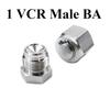 BA Or EP Grade 1/8" 1/4" 3/8" 1/2" 3/4" 1" VCR Male Plug Female End Cap SUS 316L Stainless Steel Water Gas Oil