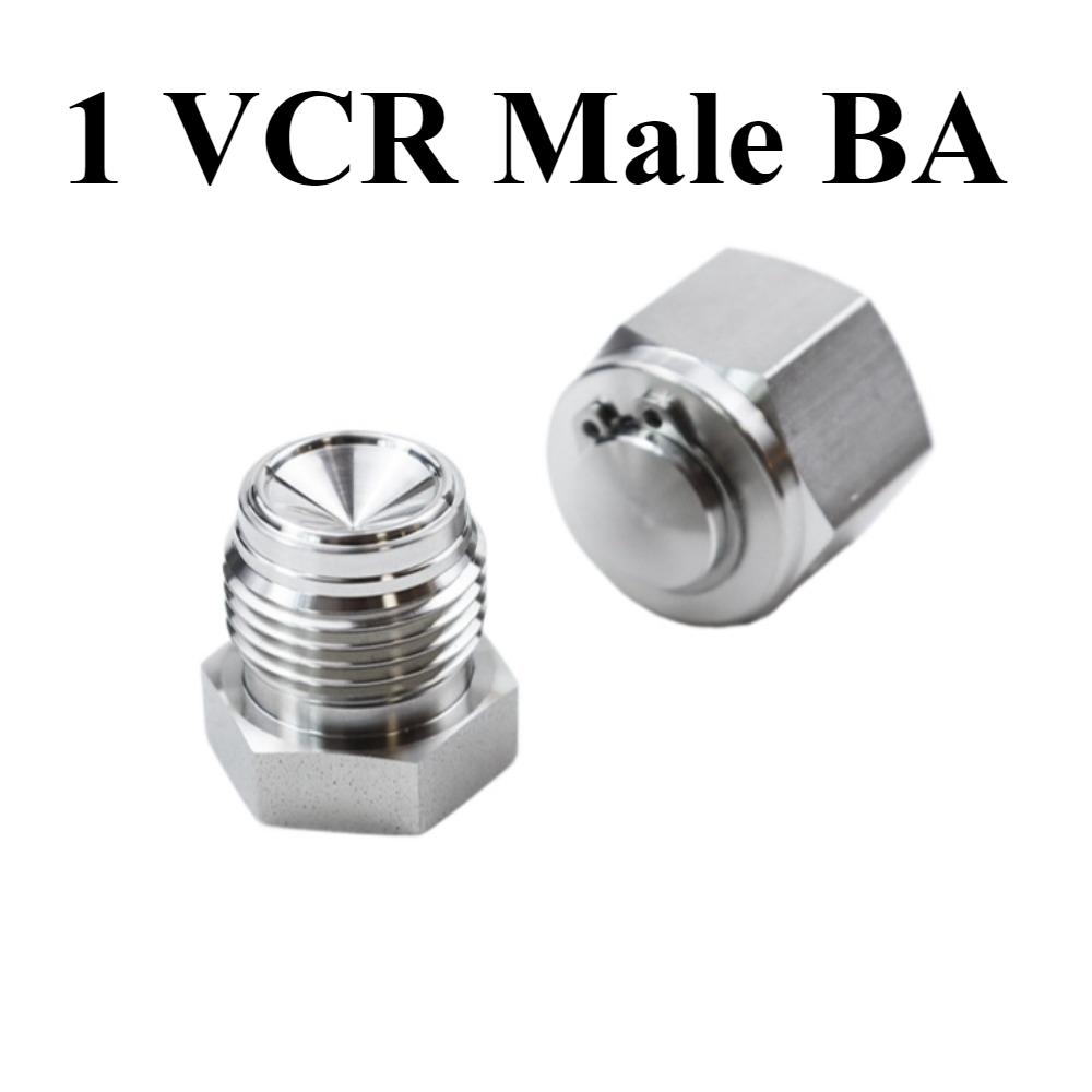 BA Or EP Grade 1/8" 1/4" 3/8" 1/2" 3/4" 1" VCR Male Plug Female End Cap SUS 316L Stainless Steel Water Gas Oil