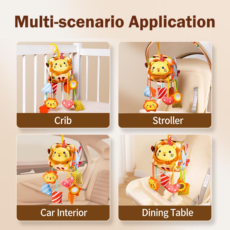 Bed Hanging Drawstring Cheer Toy Baby Car Seat Toy Bedbell Can Be Nibbled Baby Educational Toys For 0-6 Months Newborn Gifts