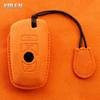 Leather Car Remote Key Case Cover Shell Fob For Bmw F20 F30 G20 F31 F34 F10 G30 F11 X3 F25 X4 I3 M3 M4 1 3 5 Series Accessories