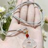Natural White Ice Jade Chalcedony Agate Cloud Ruyi Peace Lock Pendant Necklace - Ancient Style Light Luxury for Couples