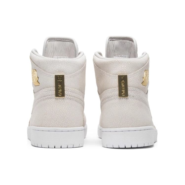 Air Jordan 1 Retro High OG Pinnacle Men Sneakers White Metallic-Gold 705075-130