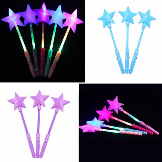Magic Luminous Star LED Glow Stick Flashing Light Up Wand Party Concert Toy
