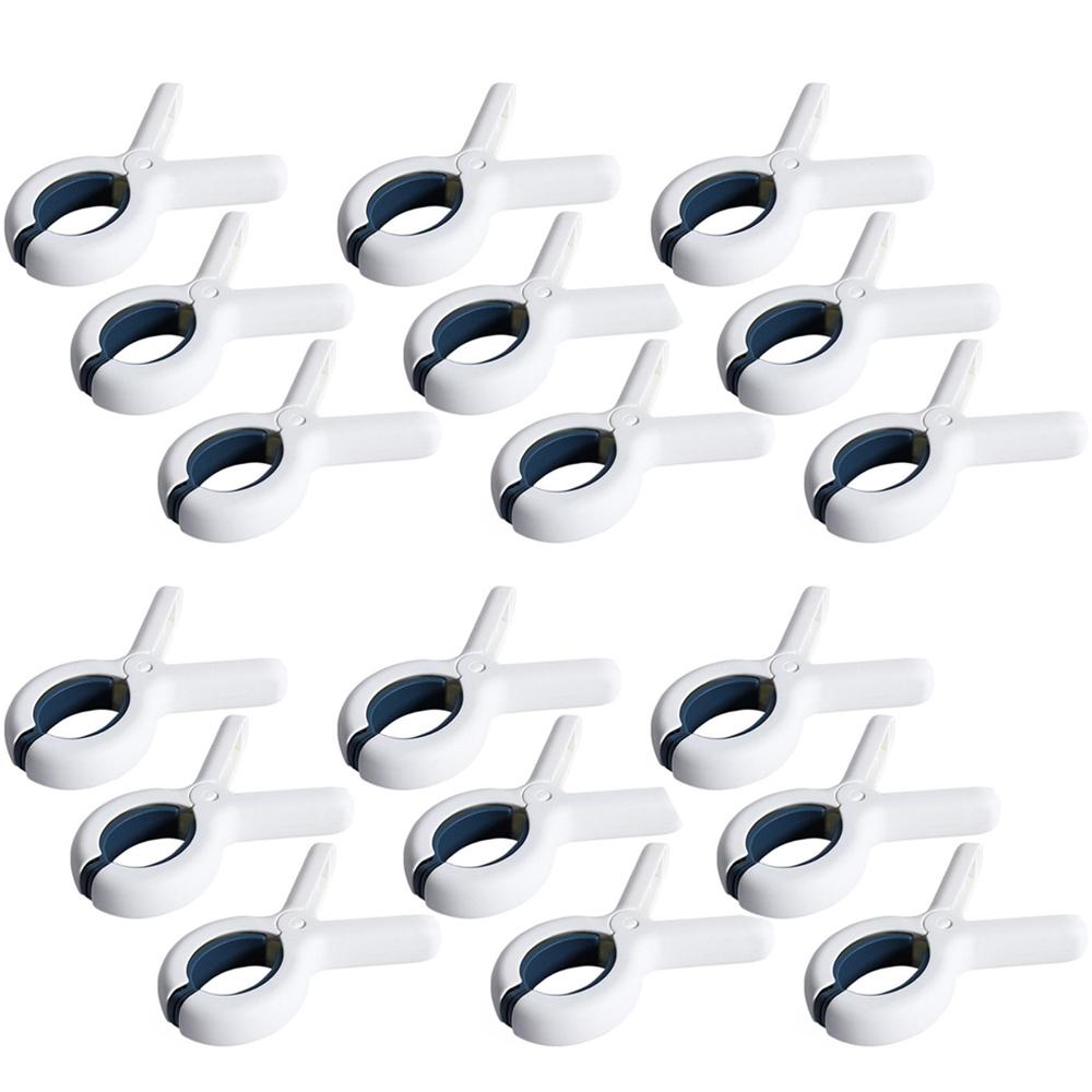 Alfileres para secar ropa, clips de plástico resistentes al viento y sin rastro, clips domésticos para fijar edredones, paquete de 3