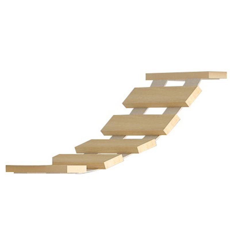 AEE4-Cat Hammock Climbing Frame Wall Ladder, Climbing Frame Connector, Small Solid Wood Cat Climbing Frame