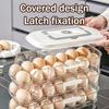Automatische Roller Eierhouder 1/2/3 Lagen Keuken Koelkast Verse Eieren Opbergrek Plastic Eier Organizer Container Dispenser met Handvat
