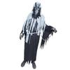 6Pcs Grim Reapers Costume Set Grim Reapers Headgear Skeleton Gloves Robe Waist Belt Chain Halloween Cosplay Costumes