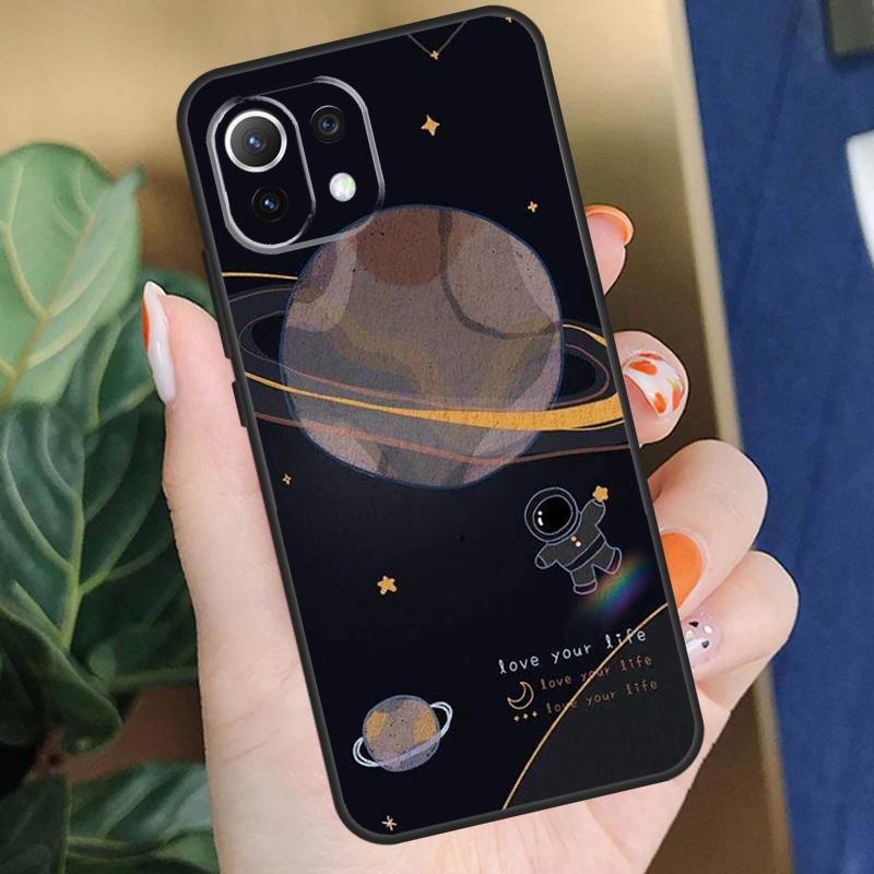 Astronaut Spaceship Case For Xiaomi 15 14 Ultra 13T 14T 15T Pro 17 Pro Max POCO F8 F7 F5 F6 X5 X6 X7 Pro Coque