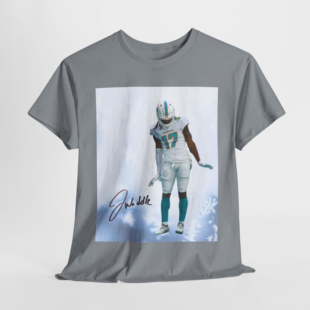 Miami Dolphins Джейлен Уэддл Празднование тачдауна Хлопковая футболка Унисекс футболка XXXL