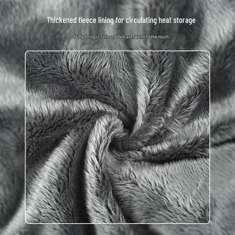 Winter Fleece Neck Gaiter: Windproof, Warm, Drawstring Design for Outdoor Skiing & Cycling