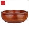Shaving Bowl Soap Bowl Men's Foam Wooden Shaving Bowl with Thickened Edges 42 12cm 1 Pcs