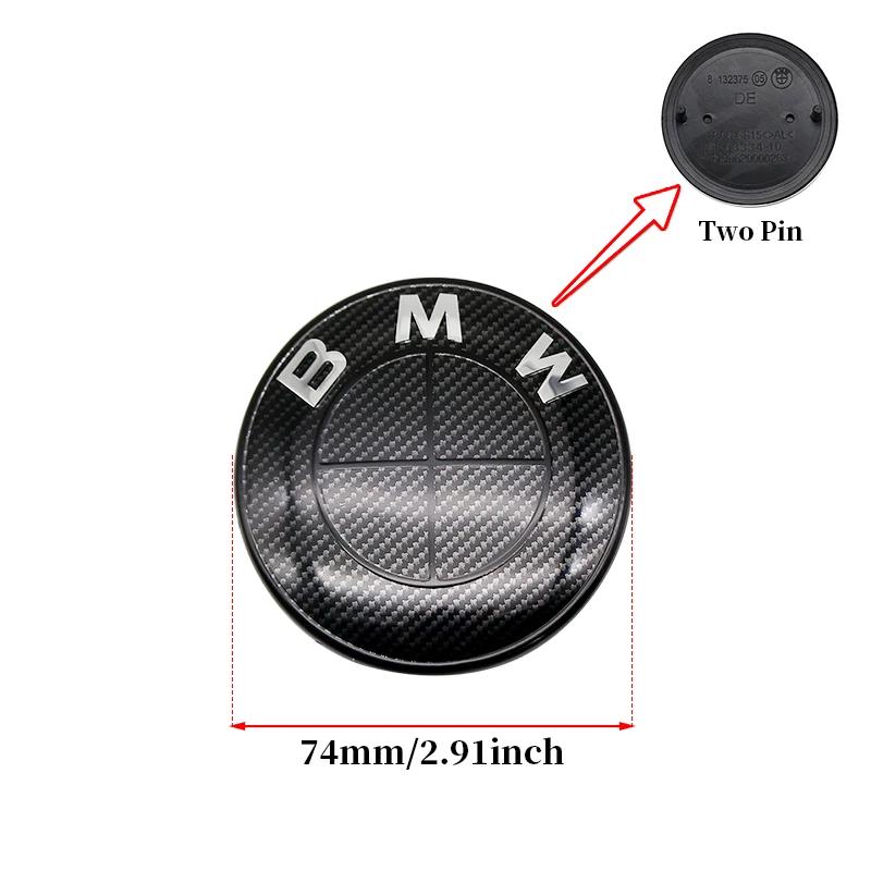 

7Pcs Fiber All Black Car Wheel Center Caps Hub Cover Badge Auto Hood Front Rear Trunk Emblem For BMW E85 E86 E89 G29 F87 G87