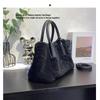 Large Capacity Simple Winter Women's Bag 2025 New Trendy Fashion Handbag One-shoulder Wool Foreign Style Tote Bag