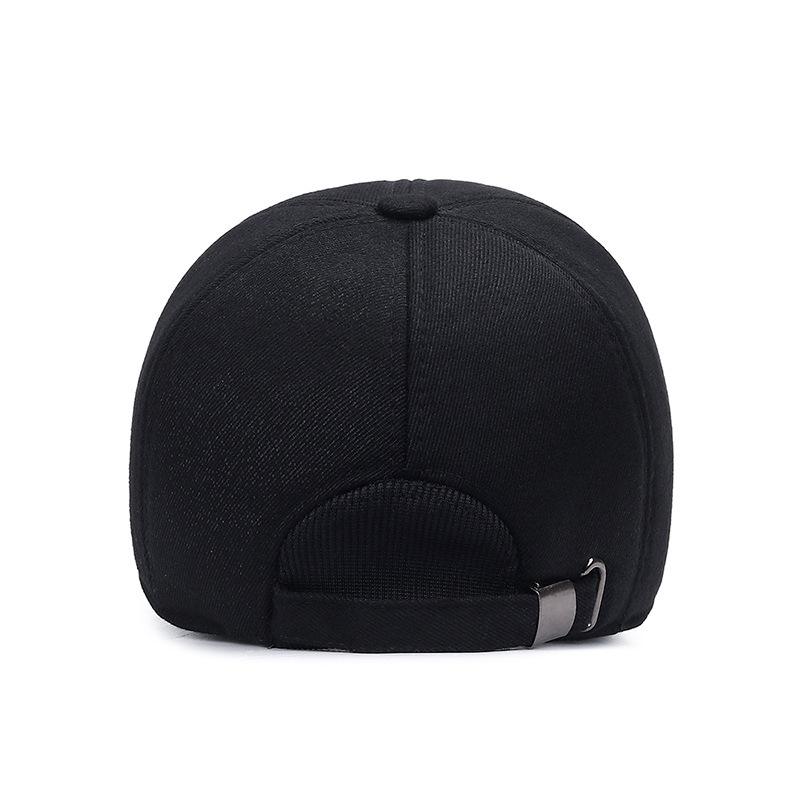 Men's Winter Ear Protection Cotton Hat - Warm, Thickened Baseball Cap for Dad and Elderly