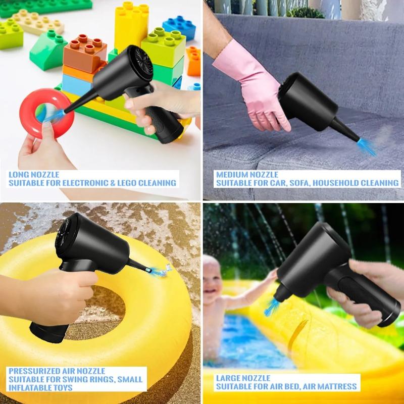 Stlačený vzduch Duster 51000 ot./min. Pro klávesnici počítače PC Car Clean USB nabíjení Přenosný elektrický odprašovací bezdrátový vzduchový ventilátor