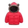 2026 Kids Thick Puffer Jacket With Hood Cartoon Print Warm Cotton Coat Boys Girls 3-8 Years Winter