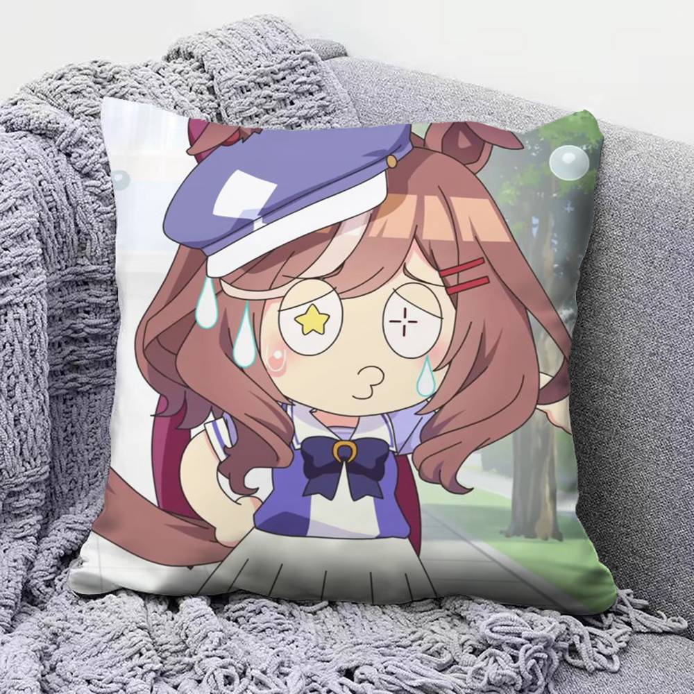 Umamusume Pretty Derby meme uma Home Sofa Cushion Covers and Aecorative Custom Pillow Covers
