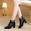Fashion 2025 Brand Ladies Shoes Ankle Women's Boots Fashion Belt Buckle Office and Career Sexy Pointed Toe Mesh Modern Boots Women
