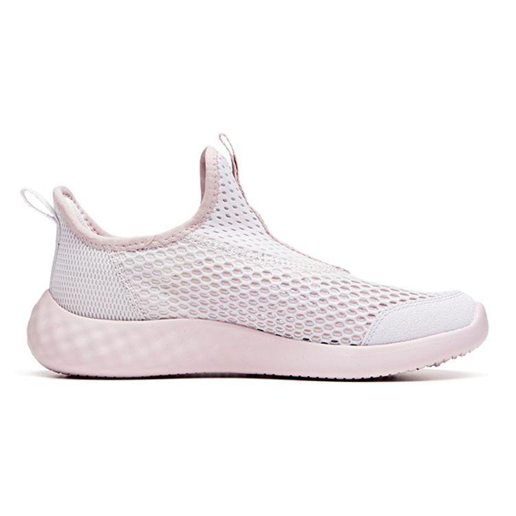 Anta Mesh Slip-On Durable Breathable Low-Top Kids Running Shoes Kids Sneaker Light-Purple A33025556A-6