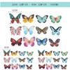 36PC Creative Colorful Butterfly Transparent Stickers Set Top Quality Waterproof DIY Decor for Notebook Phone Case