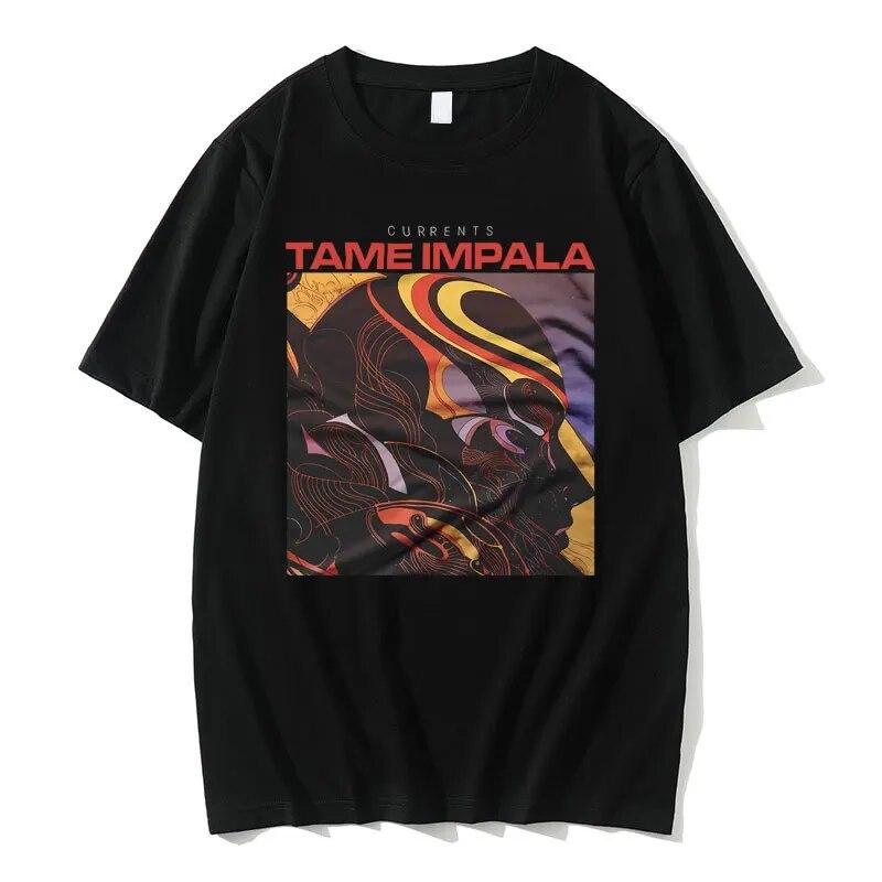 Tame Impala Graphic T Shirt Tame Arctic Monkeys Tshirt Unisex Women Vintage Harajuku Punk T-shirt Unisex Hip Hop Oversized Tops Tees