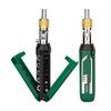 Ratcheting Screwdriver Bit 14 Tip 360 Degree Rotating Head Carbon Steel Construction Comfortable Grip For Prolonged Use