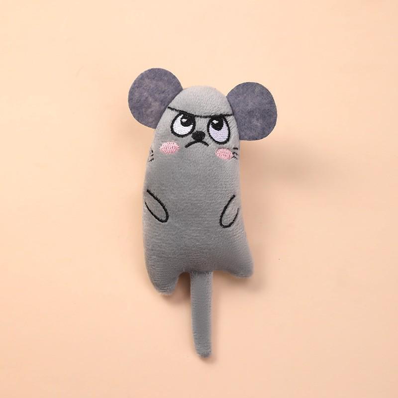 Catnip Plush Thumb Doll: Self-Entertainment Teething Toy, Bite-Resistant for Cats