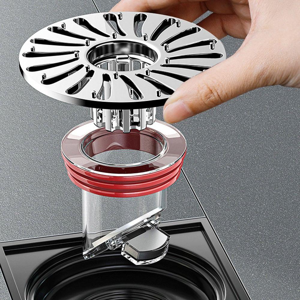 Anti Odor Drain Cover Removable Basin Drain Filter Shower Drainer Kitchen Bathroom Accessories