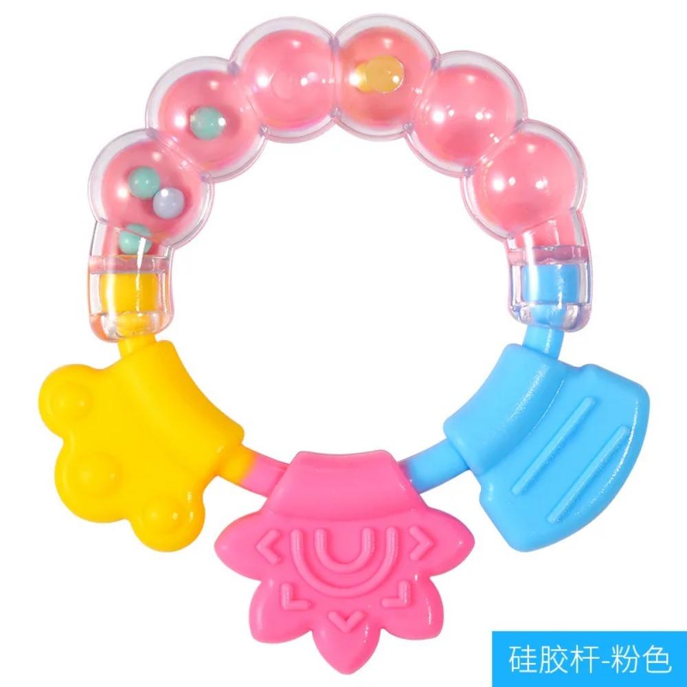 Baby Soft Rubber Rattle Fruit Style Teether Toy Newborn Food Grade Silicone Teethers Infant Training Bed Toy Kids Chewing Toys