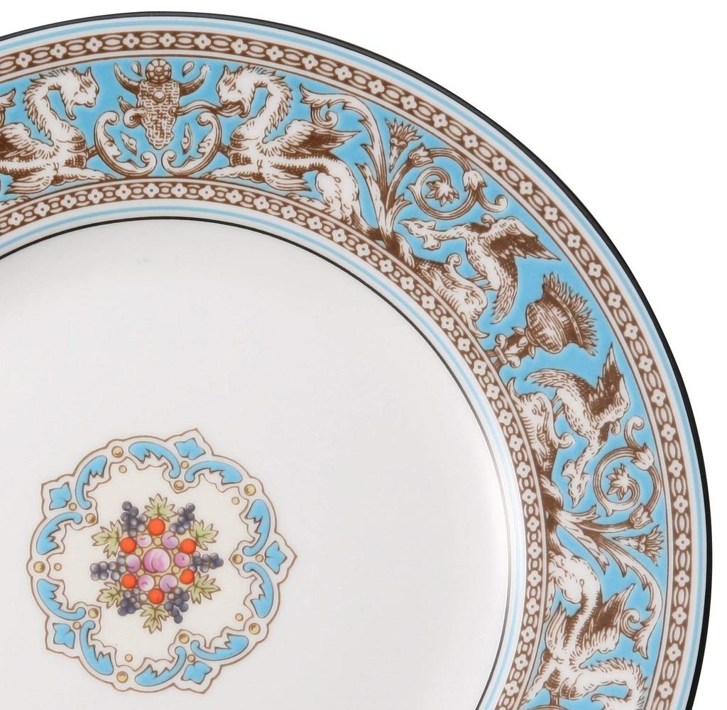 Wedgwood Florentine Turquoise Wedding 50102601007 [Officially Imported] Plate, 18cm, Gift,