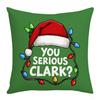 Leinen Plüsch Leder Samt Weihnachten Cartoon Druck Weihnachtsmann Glocke Kindlich Wohnzimmer Schlafzimmer Kissenbezug