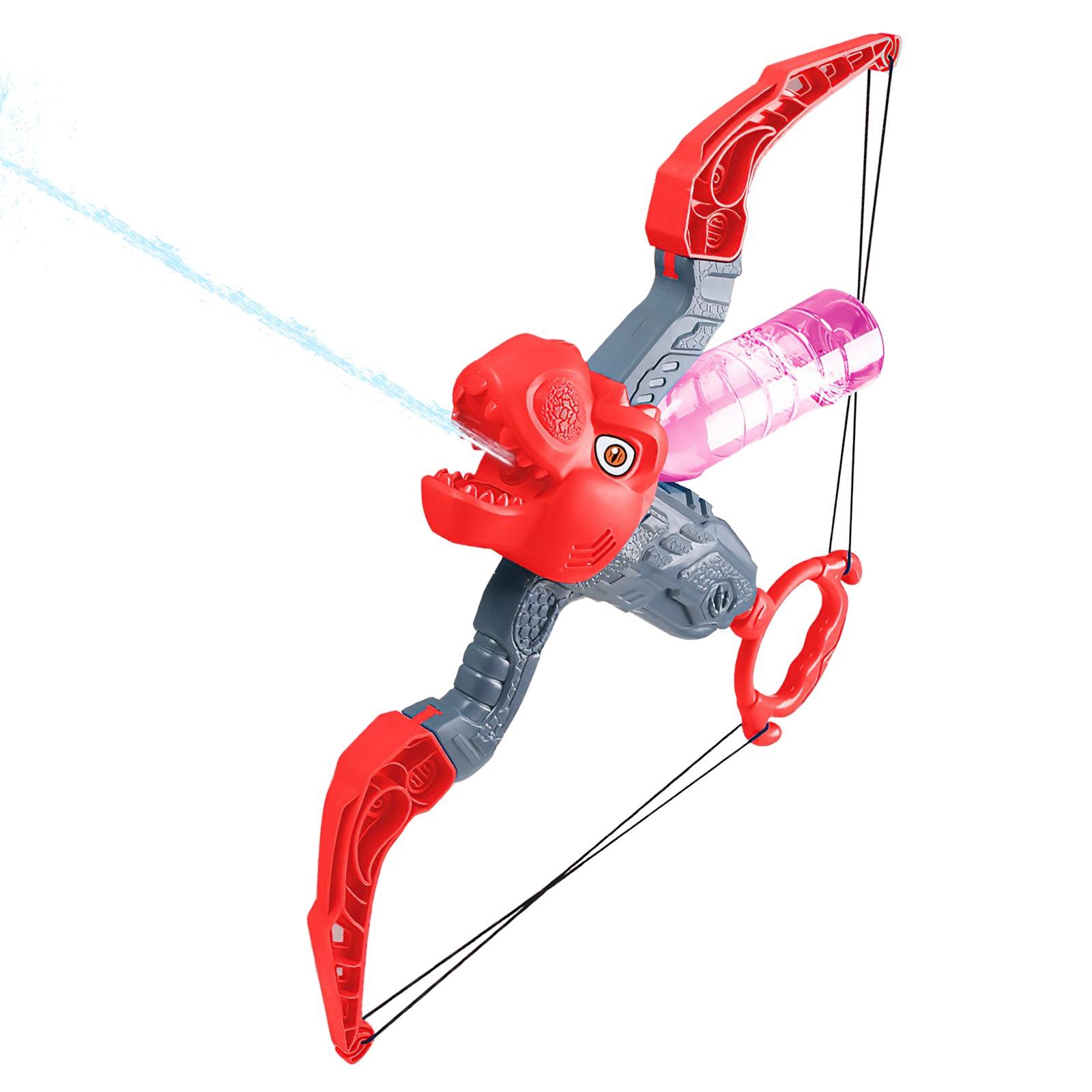 

Водяной пистолет с луком в виде динозавра, детская игрушка для рисования, летний водный пистолет для мальчиков и девочек, пляжный водный бой, игрушка в подарок красный